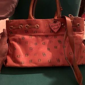 Peach Dooney & Burke bag